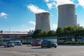 Parking space before entering the nuclear power station