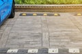 Parking Space with Wood Lumber Pavment Royalty Free Stock Photo