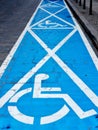 Parking spaces for disabled people