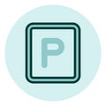 Parking spot, icon