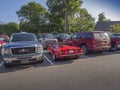 Parking between SUVs Royalty Free Stock Photo