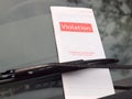 Parking Ticket Royalty Free Stock Photo