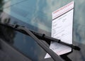 Parking Ticket Royalty Free Stock Photo