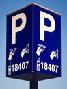 Parking ticket payment machine sign in Amsterdam Royalty Free Stock Photo