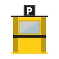 Parking toll booth icon Royalty Free Stock Photo
