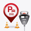 Parking zone graphic design