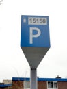 Parking zone sign in Amsterdam Blueband disctrict