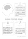 Parkinson`s disease old man vector set