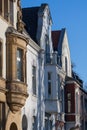 Buildings in Viersen at the pond in the old city garden Royalty Free Stock Photo