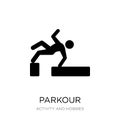 parkour icon in trendy design style. parkour icon isolated on white background. parkour vector icon simple and modern flat symbol Royalty Free Stock Photo