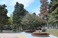 Parks of Baku city, Fountain Square Royalty Free Stock Photo