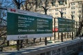 Parks Canada signs at Ottawa Locks of Rideau Canal