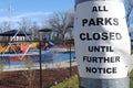 Parks Closed Until Further Notice, Coronavirus, COVID-19, Outbreak Impact, Rutherford, NJ, USA