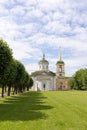 Parks Of Moscow. Noble estate Kuskovo. The Church. Royalty Free Stock Photo