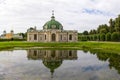 Parks Of Moscow. Noble estate Kuskovo. View of the pond and the Grotto. Royalty Free Stock Photo