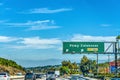 Parkway Calabasas exit sign on 101 freewa