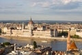 Parlament in Budapest with riverside Royalty Free Stock Photo