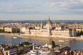 Parlament in Budapest with riverside Royalty Free Stock Photo