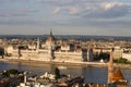 Parlament in Budapest with riverside Royalty Free Stock Photo