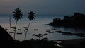 Parlatuvier bay blue hour on the tropical Caribean island of Tobago