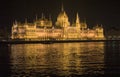 Parliament Budapest and Danube Royalty Free Stock Photo