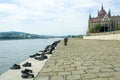 Parliament Building in budapest and shoes