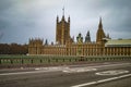 Parliament building london and westminster bridge on the other side Royalty Free Stock Photo