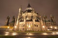 Parliament Building at night, Ottawa, Canada Royalty Free Stock Photo