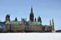 Parliament Building West Block in winter, Ottawa, Canada