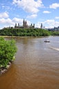 Parliament Buildings and Library, Ottawa Royalty Free Stock Photo