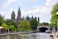 Parliament Buildings and Rideau Canal, Ottawa, Canada Royalty Free Stock Photo