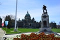 Parliament buildings and War memorial in Victoria BC,Canada