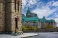 Parliament of Canada in Downtown core of Ottawa, Ontario, Canada. Royalty Free Stock Photo