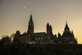 The Parliament of Canada and Ottawa River at the sunset Royalty Free Stock Photo