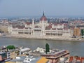 Parliament from Castle Hill, Budapest Royalty Free Stock Photo