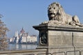 Parliament and Chain Bridge, Budapest Royalty Free Stock Photo