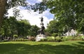 Parliament Garden Monument from Quebec City in Canada Royalty Free Stock Photo