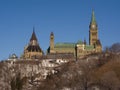 Parliament hill in winter. Ottawa, Canada Royalty Free Stock Photo