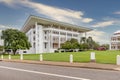 The Parliament House in the historic center of Darwin, Australia, under a beautiful sky