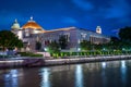 Parliament House of singapore at night Royalty Free Stock Photo