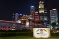 Parliament of Singapore Evening Shot 2021 Royalty Free Stock Photo