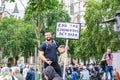 PARLIAMENT SQUARE, LONDON/ENGLAND- 29 August 2020: Protesters at the Unite for Freedom Rally