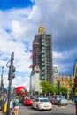 Parliament Square with the Big Ben tower London United Kingdom