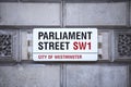 Parliament Street in London