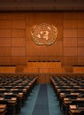 The parliament of the United Nations office at Geneva UNOG, Switzerland Royalty Free Stock Photo