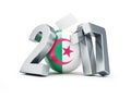 Parliamentary elections in Algeria on a white background 3D illustration