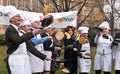 Parliamentary Pancake Race.