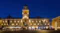 Parma City Hall in twilight, Italy