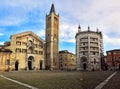 Parma dome square landmark Baptistery Cathedral, Emilia Romagna, Italy Royalty Free Stock Photo