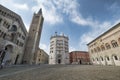 Parma Italy: cathedral square Royalty Free Stock Photo